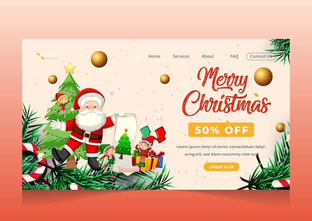 Grande oferta de venda feliz modelo de design de página anding