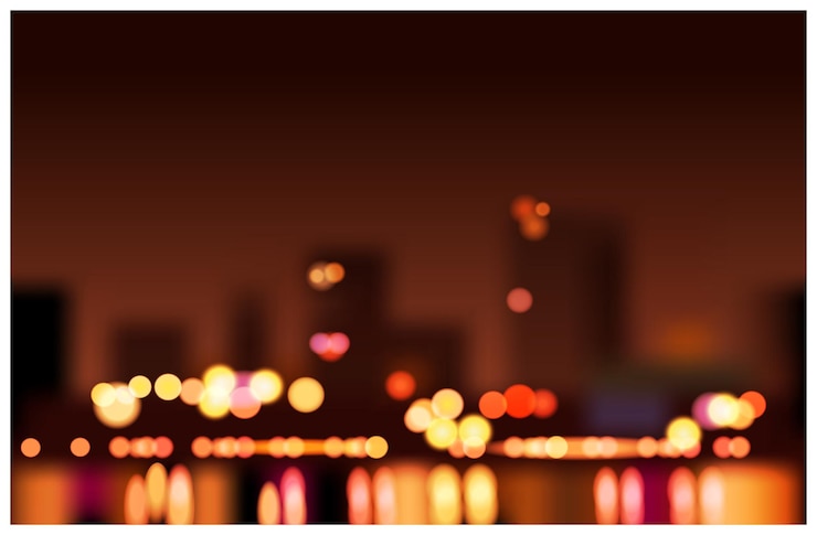 Vetor grandes luzes da cidade