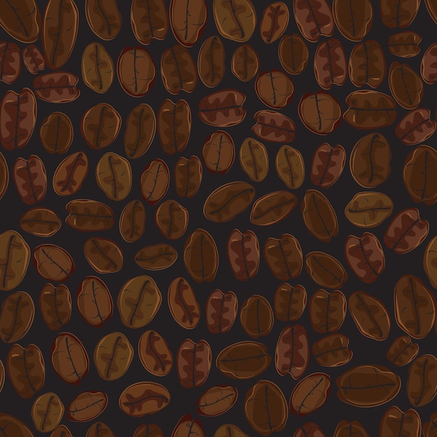 Grãos de café sem costura