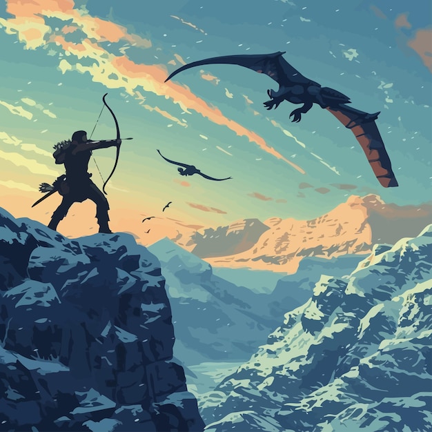 Graphic_scene_of_a_primordial_archer_hunting