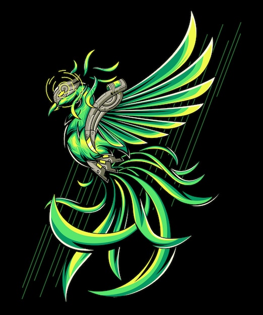 Green phoenix