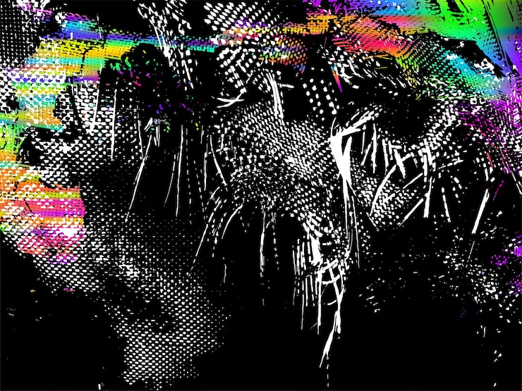 Vetor grunge cor neon fundo abstrato arte de rua impressão