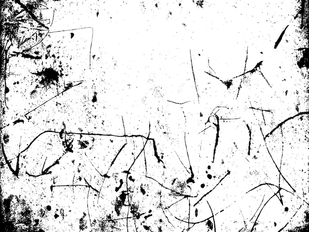 Vetor grunge textura preto e branco com efeito angustiado