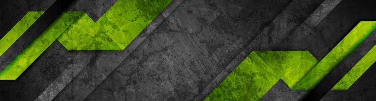 Grunge verde preto tecnologia geométrica fundo abstrato