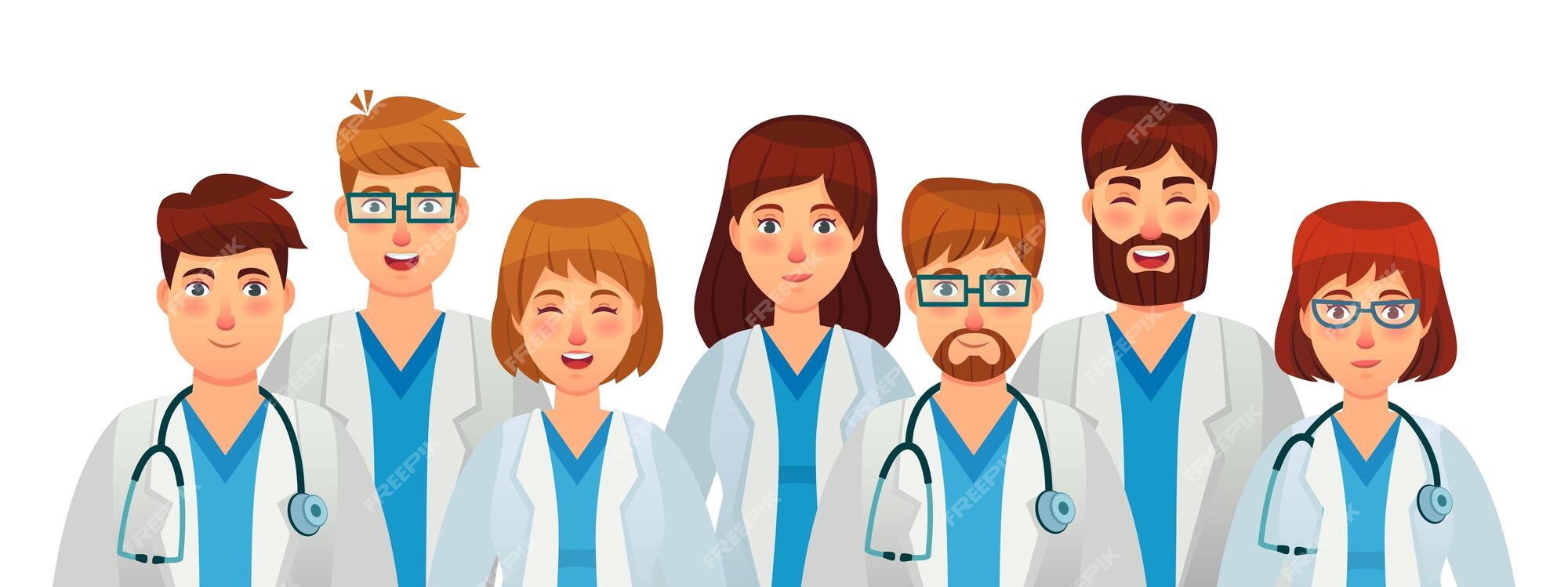 Grupo De Equipa Médica Dos Desenhos Animados (dentista, Doutores E Pessoal  Médico Ilustração do Vetor - Ilustração de tratamento, professor: 83412680