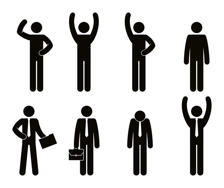 Vetor grupo de pessoas de negócios trabalho em equipe vector illustration design