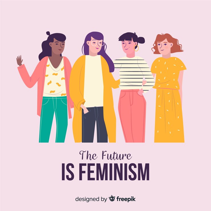 Vetor grupo internacional de mulheres com design plano