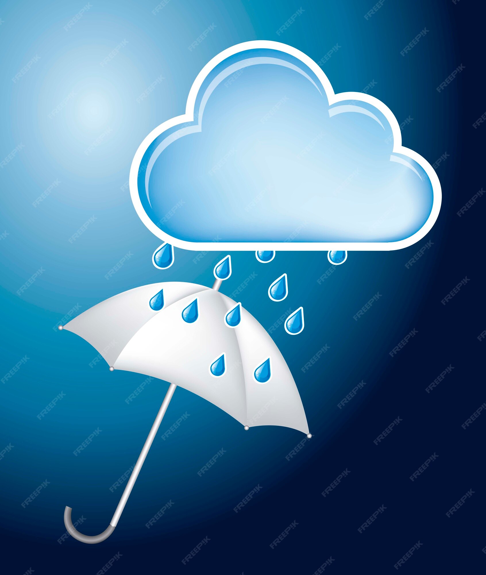 Chuva De Nuvem E Guarda Chuva Aberta Na Chuva Estilo Plano Vector  Ilustração Icon Vector PNG , Ar, Arte, Atmosfera Imagem PNG e Vetor Para  Download Gratuito