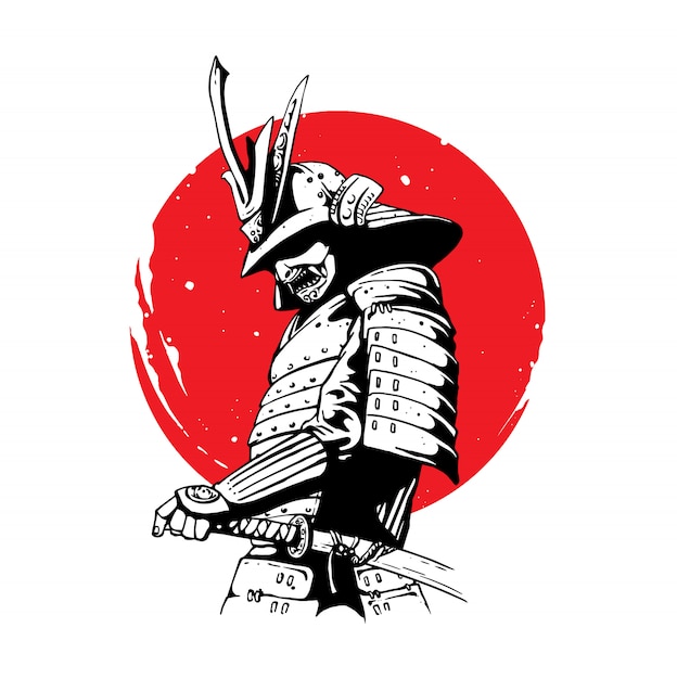 samurai e ninja conjunto coleção tatuagem ilustração 20615954 Vetor no  Vecteezy