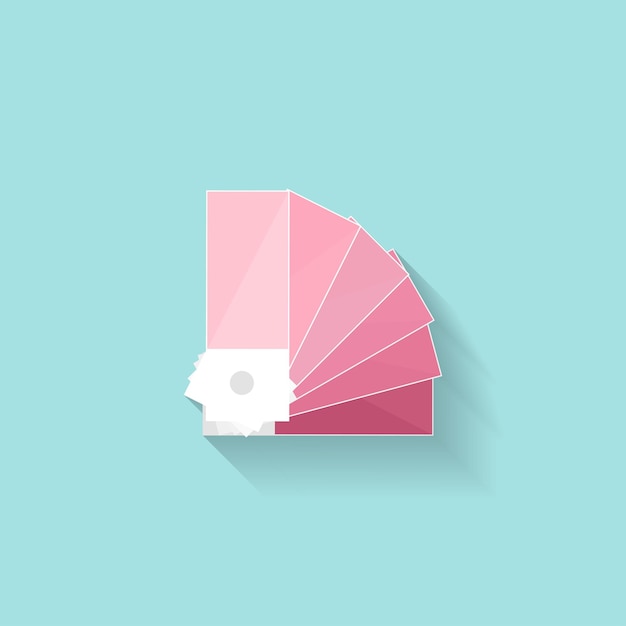 Guia de paleta de cores em um estilo plano desenho digital web design gráficos ilustração vetorial