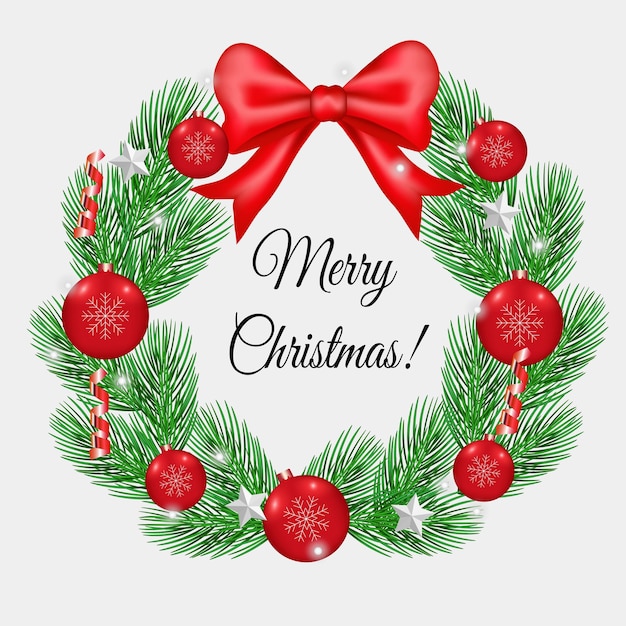 guirlanda de natal de galhos decorados