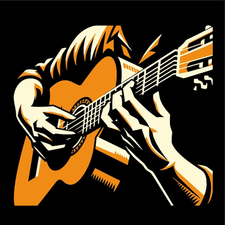 Vetor guitar pub (clube de guitarras)