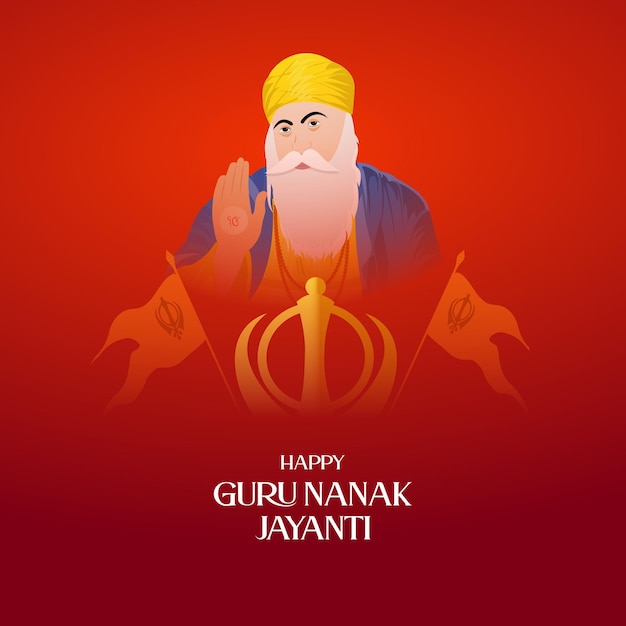 Guru nanak jayanti design criativo