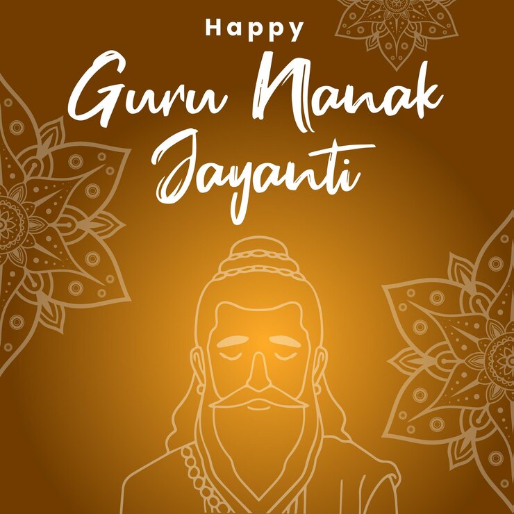 Vetor guru nanak jayanti