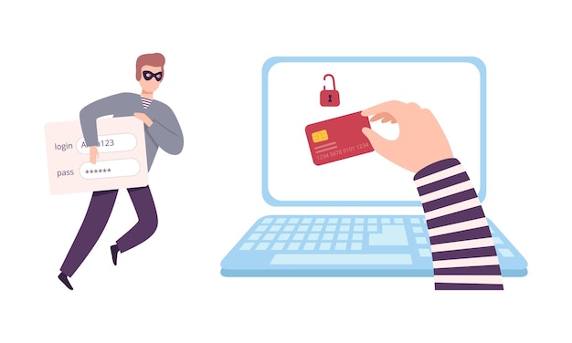 Hacker rouba dados pessoais do conjunto de vetores do site de phishing