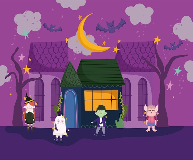 Halloween infantil fantasiado