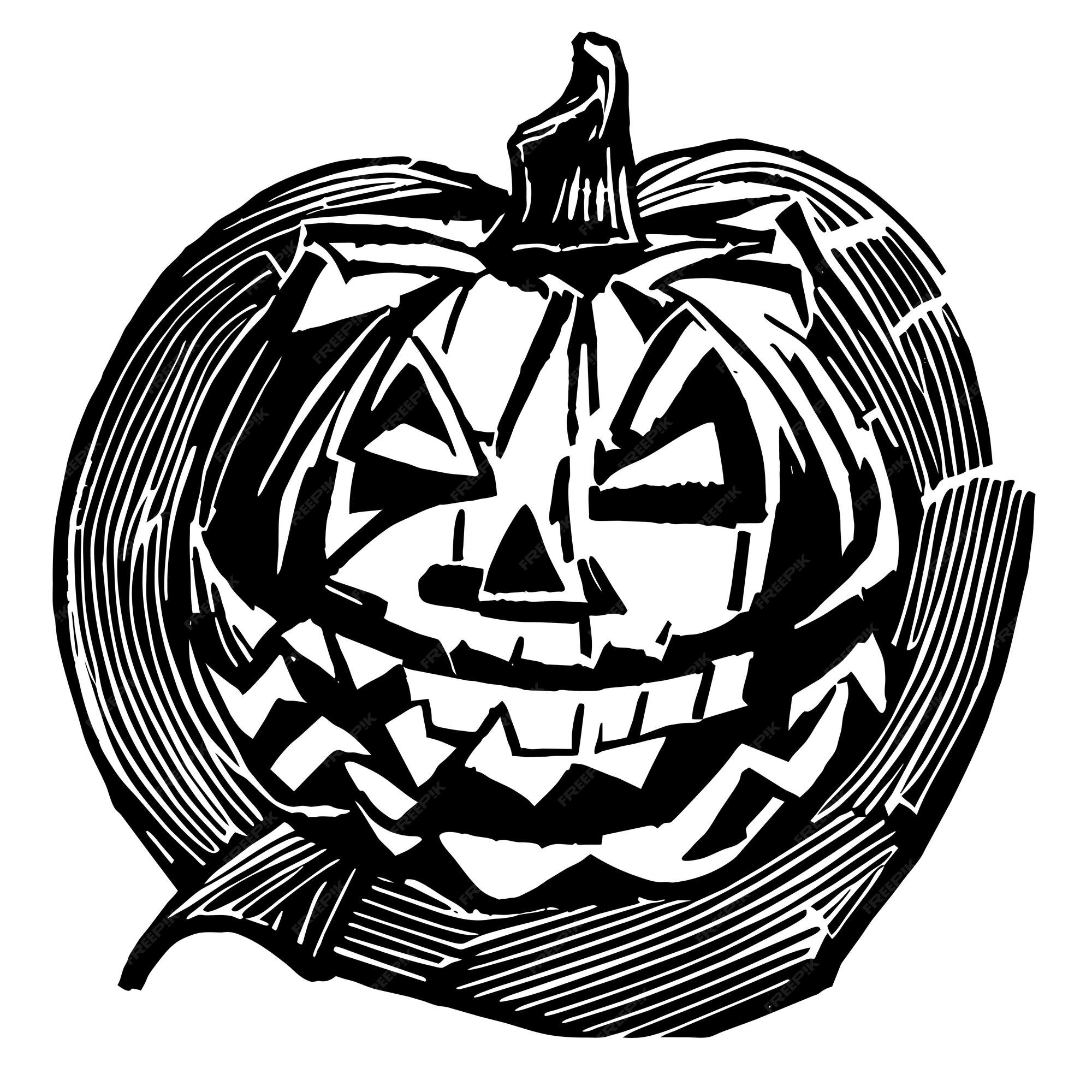 Halloween, o dia mais assustador do ano, desenhado à mão, adesivo de  desenho animado, ícone, conceito, ilustração isolada