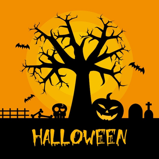 Halloween tree design