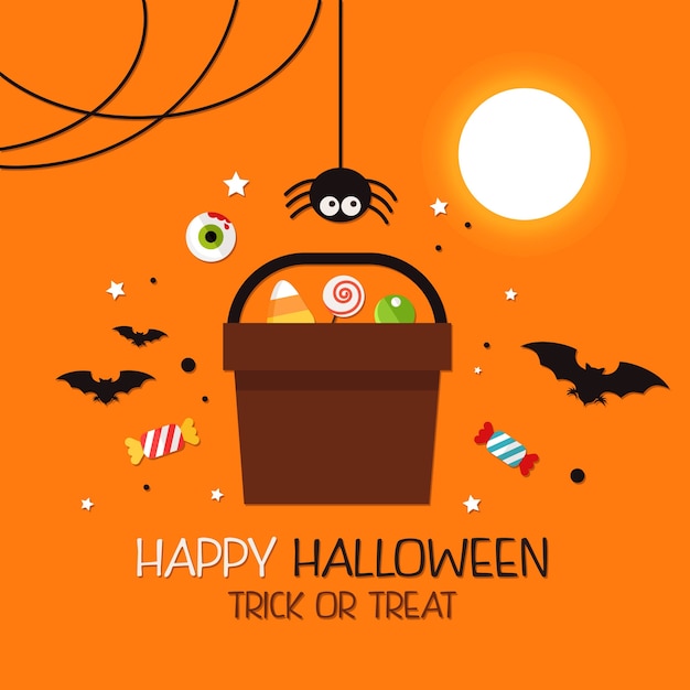 Halloween trick or treat fundo