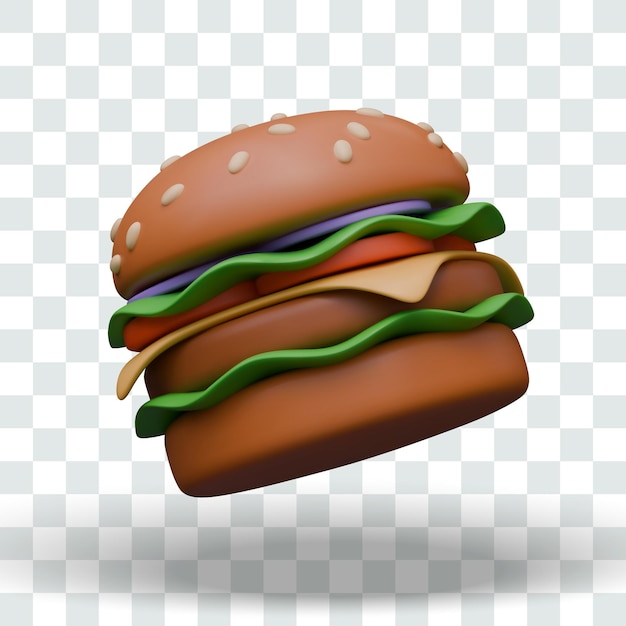 Hambúrguer detalhado por vetor em estilo realista Bolinho com queijo e legumes