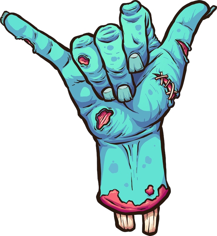 Vetor hang perdeu zumbi