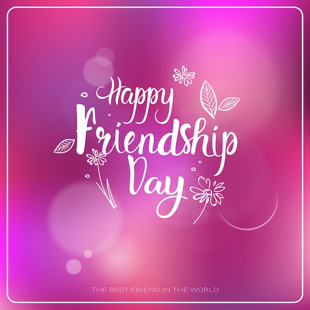 Vetor happy friendship day logo greeting card banner de férias de amigos