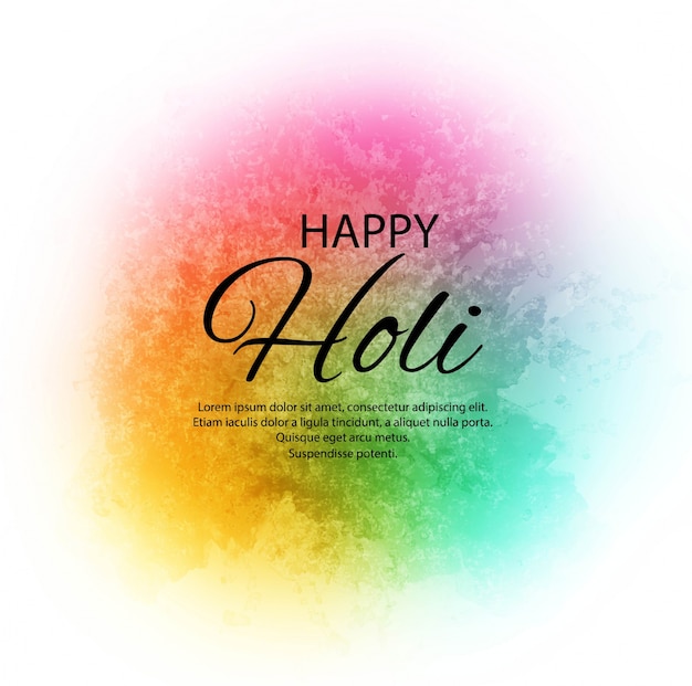 Happy holi indian spring festival de cores de fundo