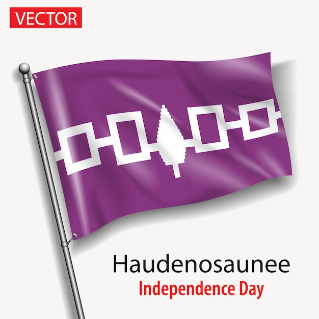 Vetor haudenosaunee bandeira nacional bandeiras vetoriais do dia da independência na américa internacional