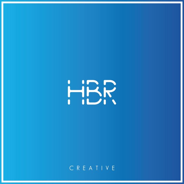 Vetor hbr premium vector latter logo design creative logo vector ilustração logo creative monograma