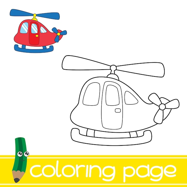 Helicóptero de coloração