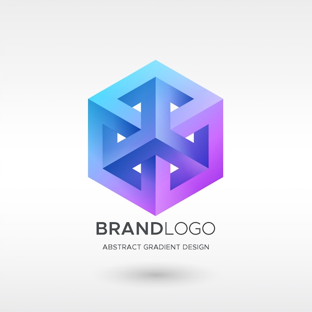 Hexa gradient logo