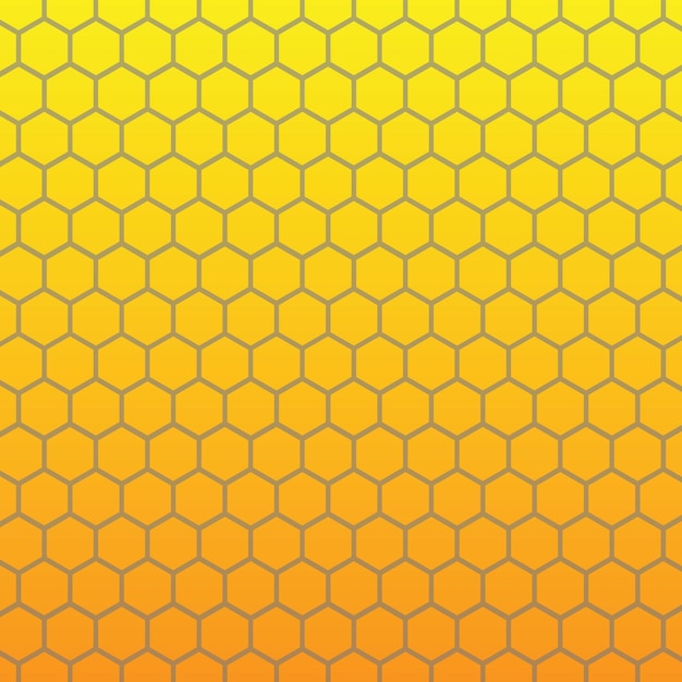 Hexágono gradiente amarelo e laranja abstrato fundo peterno premium e moderno adequado para mídias sociais