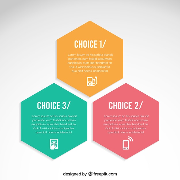 Hexagons infográfico