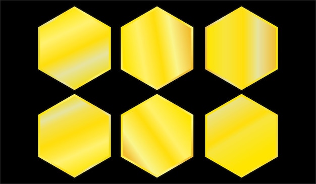 Hexin dourado simples do estilo. adequado para logotipo, fundo, banner e outras ferramentas promocionais