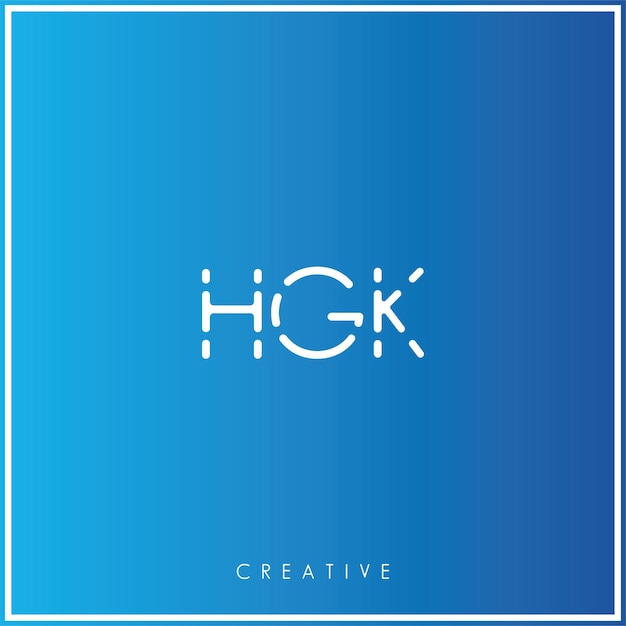 HGK Premium Vector Latter Logo Design Creative Logo Vector Ilustração logo Creative Monograma