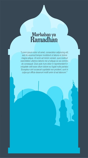 Vetor história da mídia social de ramadhan 1080 x 1920