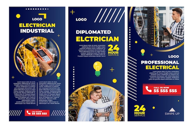 Histórias de eletricista no Instagram