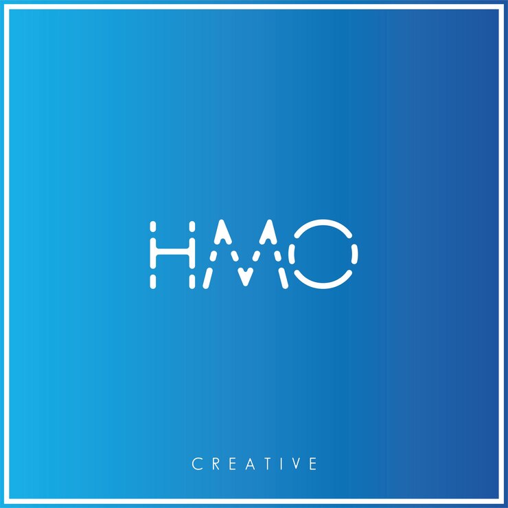 Vetor hmo premium vector latter logo design creative logo vector ilustração logo creative monograma