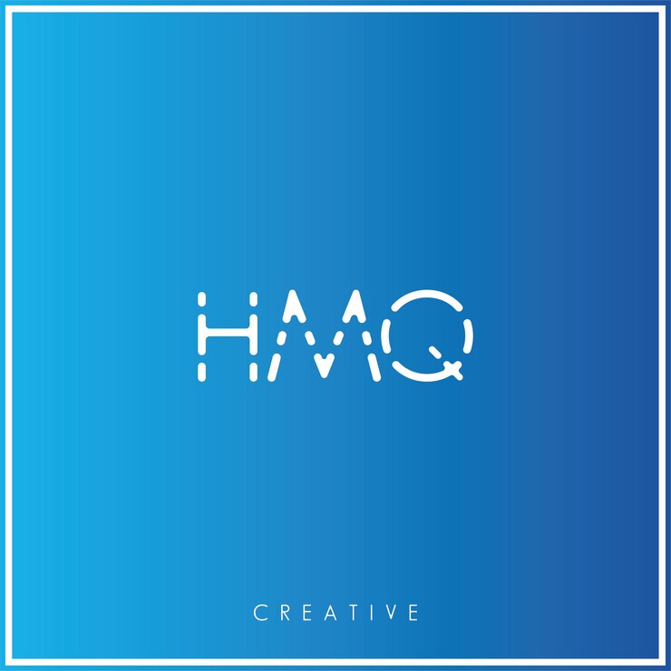 Vetor hmq premium vector latter logo design creative logo vector ilustração logo creative monograma