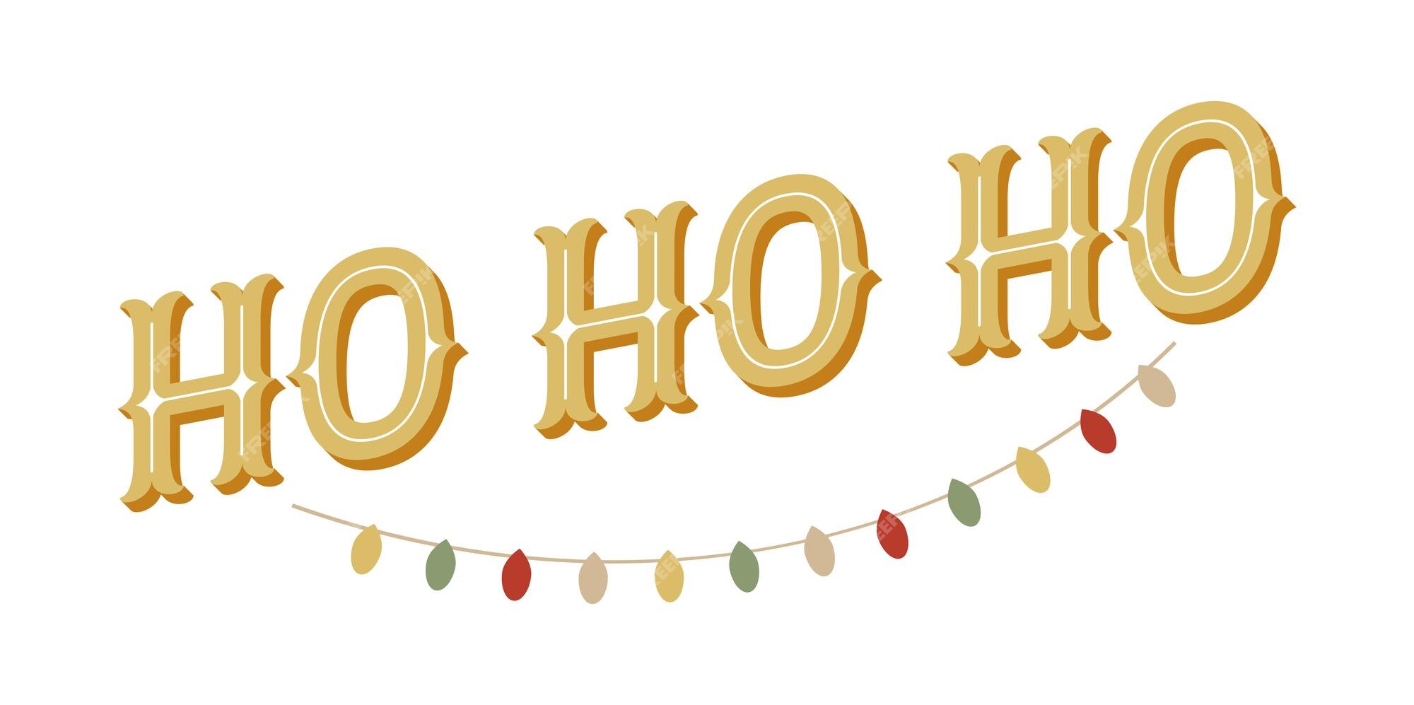 Letras de feliz natal com ho ho ho