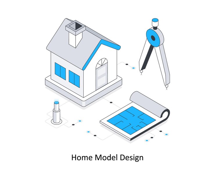 Vetor home desenho do modelo ilustração de estoque isométrica eps ilustração do estoque de arquivo