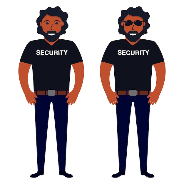 Homem afro-americano guarda de segurança de uma boate.