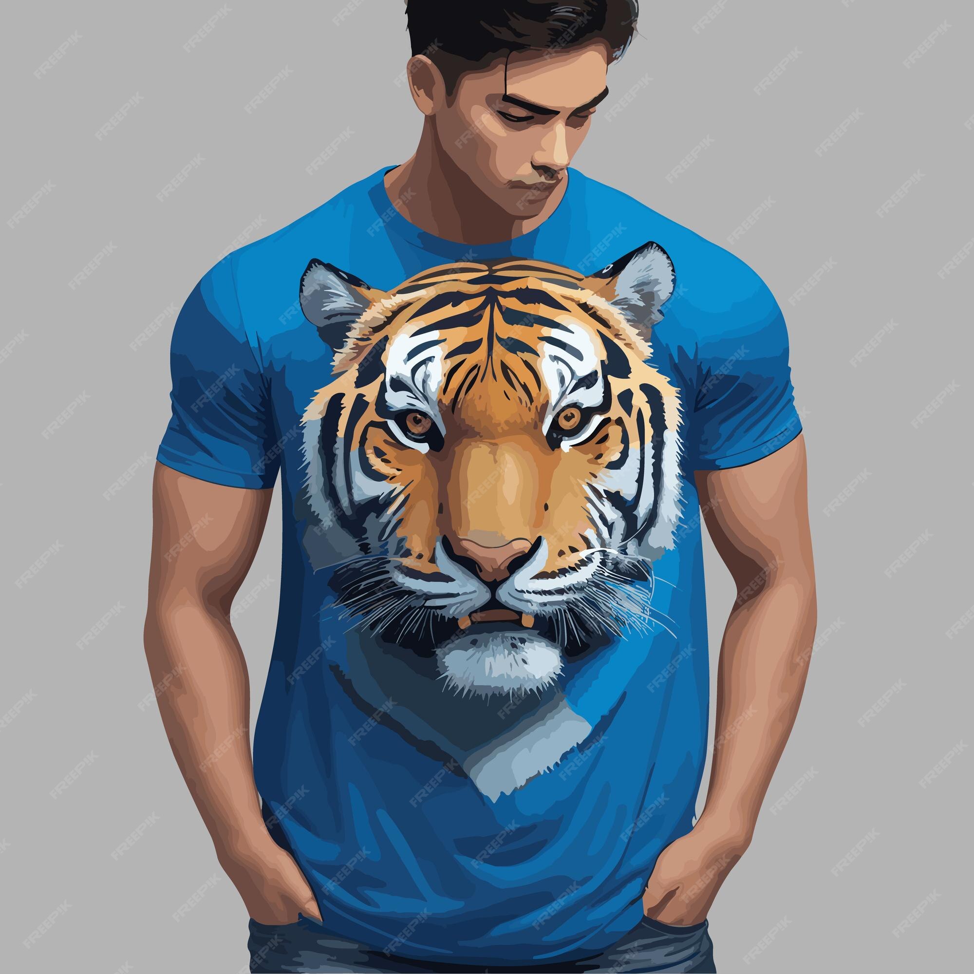 Camiseta Tigre 3D 