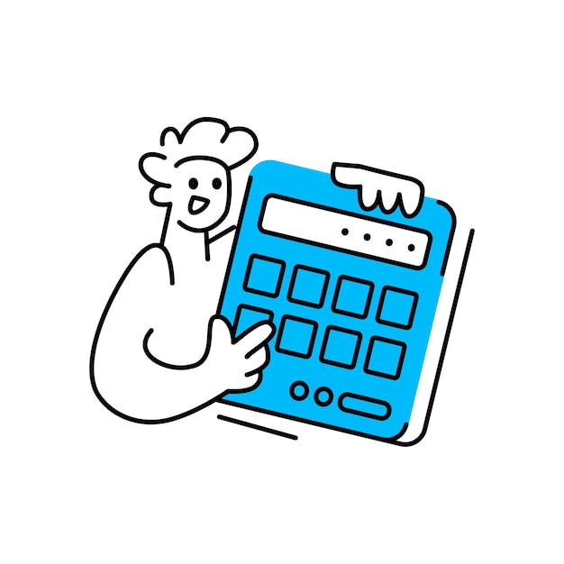 Homem da Calculadora Feliz