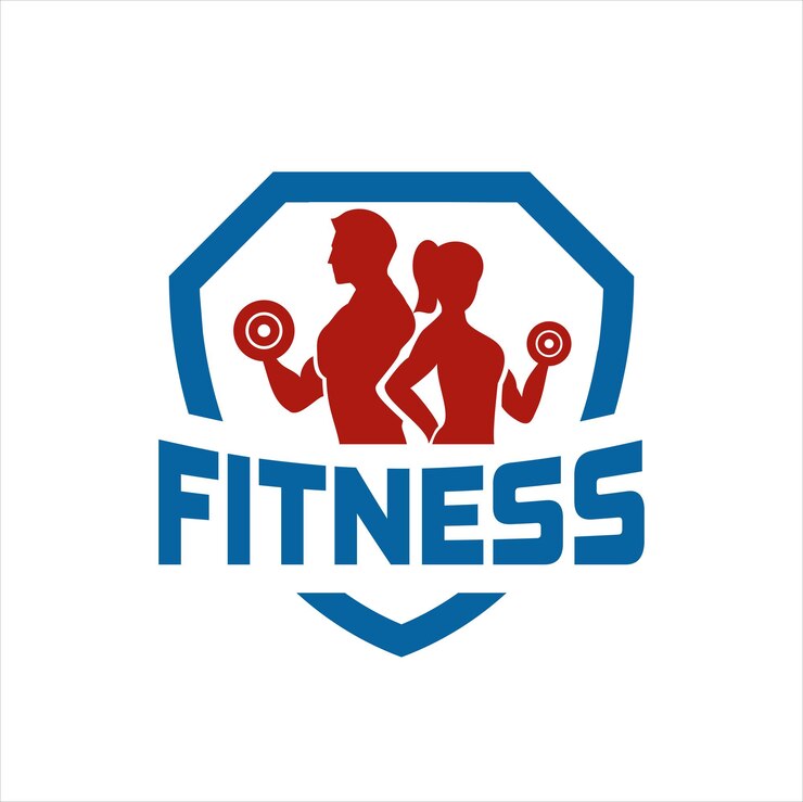 homem e mulher de modelo de design de vetor de personagem silhueta fitness