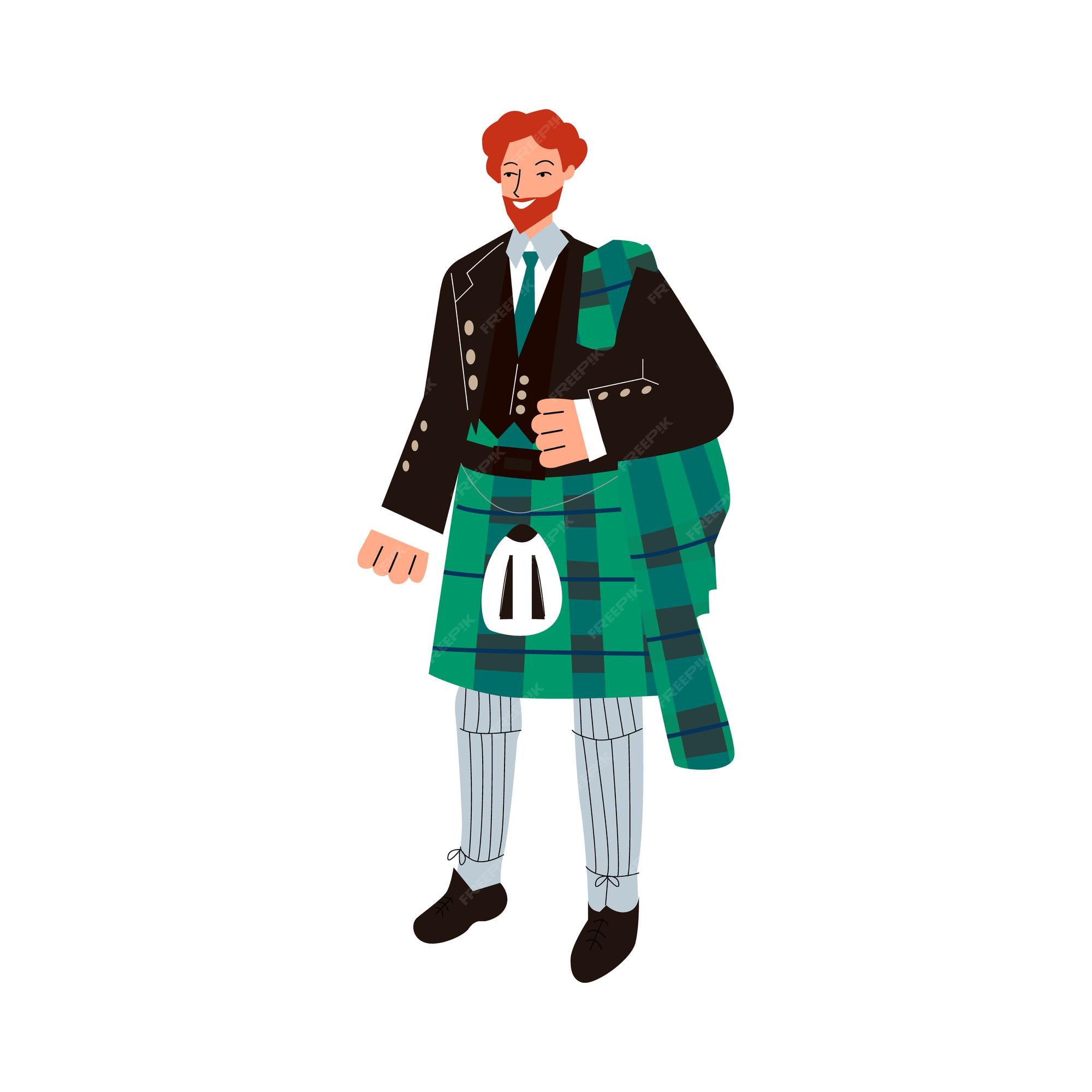 saia kilt xadrez com fundo preto