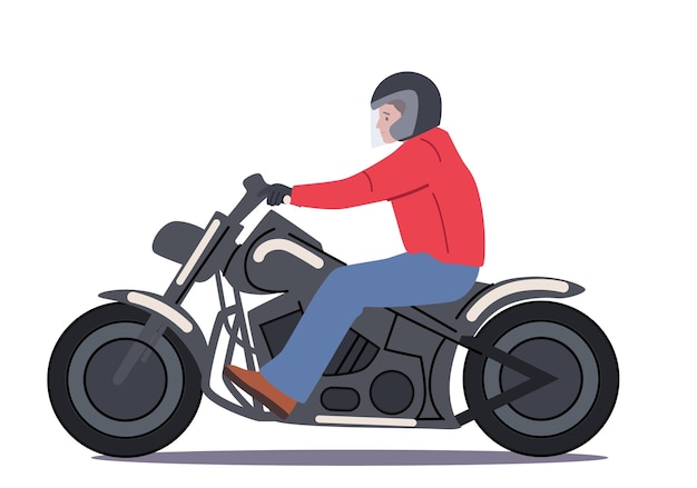 Cara Andando Na Moto De Corrida Ilustração Stock - Ilustração de moto,  capacete: 249453665