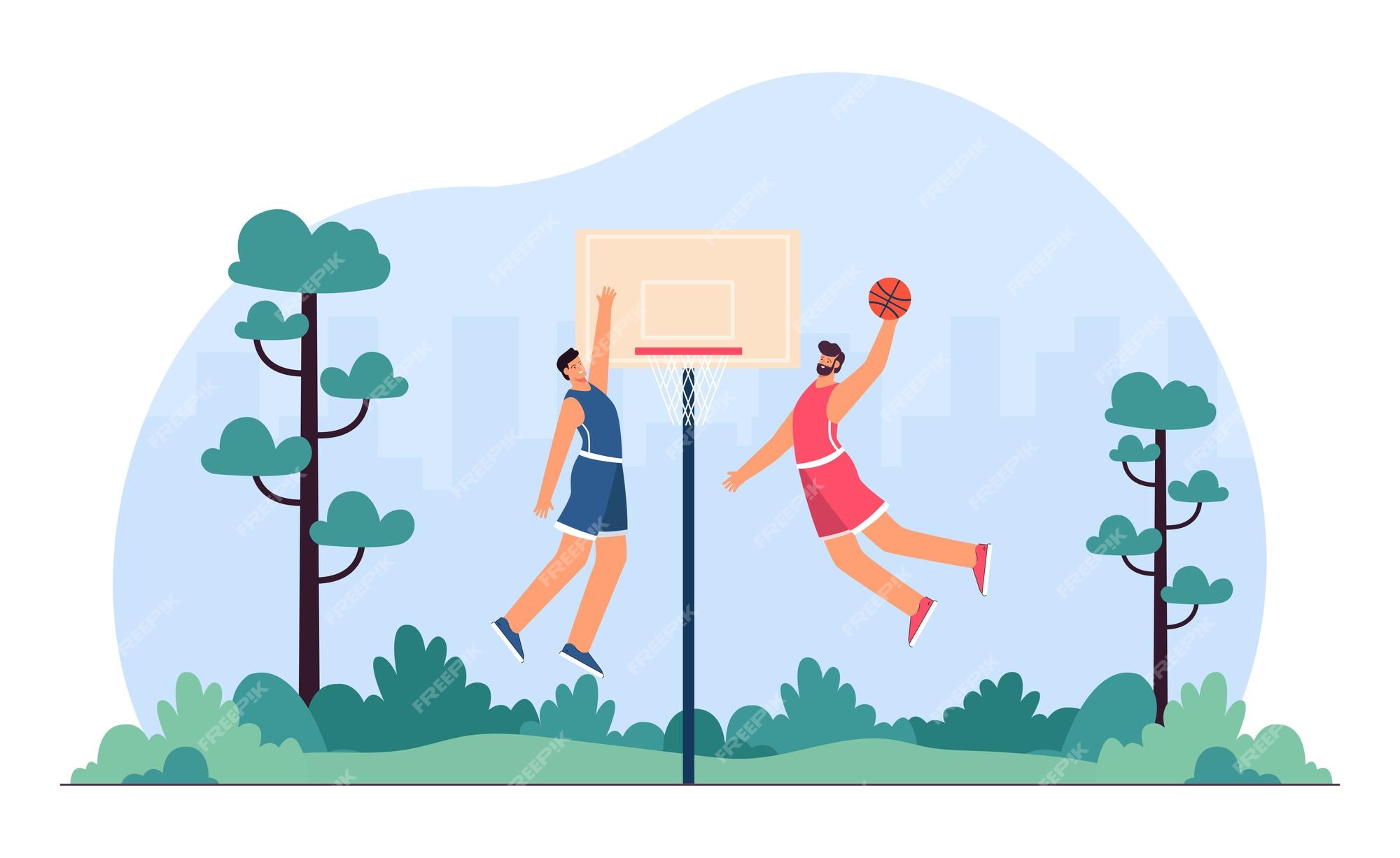 Desenho de homem jogando basquete esporte [download] - Designi