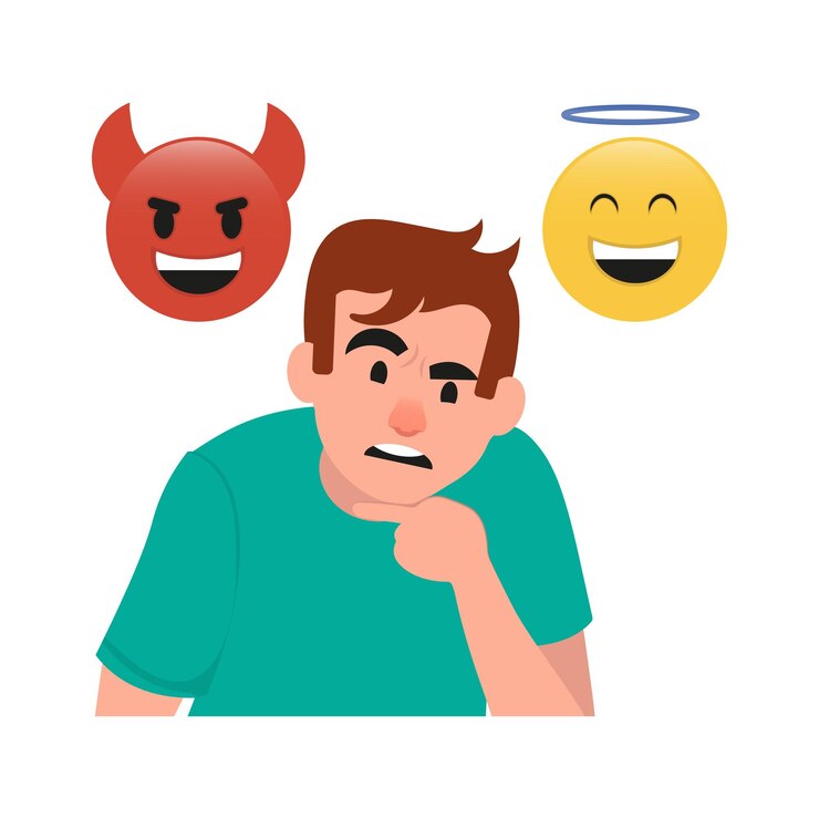 Vetor homens em diferentes situações