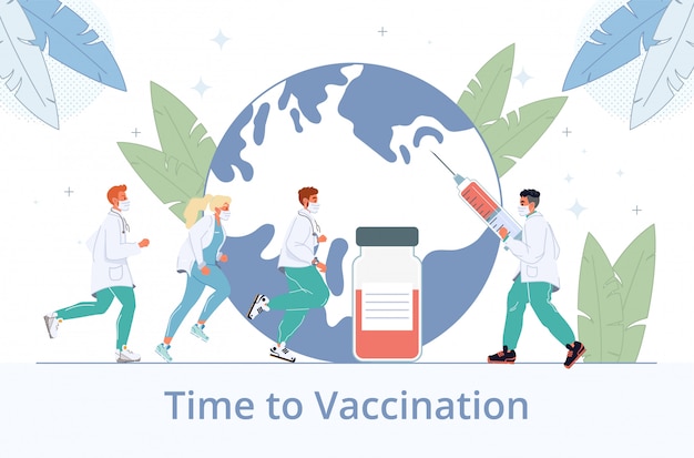 Hora de vacinar da doença do vírus influenza influenza